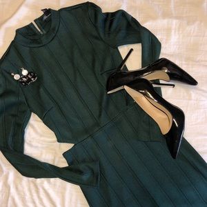 Green F21 Cutout Dress